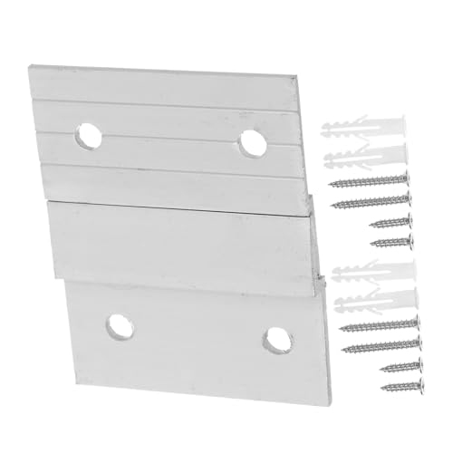 Image of VILLCASE 2set Metal French Cleat Picture Hanger Z-Shaped Interlocking Brackets for Wall Mounting Art Frames Mirrors Panels Heavy Duty Hanging Hardware for Versatile Decor