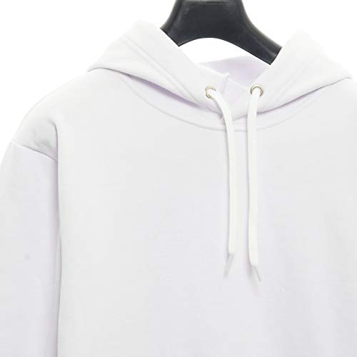 Blusa Moletom Harry Potter Relíquias Da Morte Capuz E Bolsos (P, BRANCO)