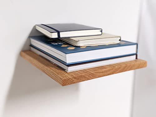 Oak Floating Shelves in Custom Sizes (Oak, 24\"L x 4\"W) - Thumbnail 3