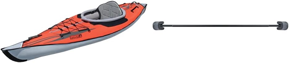 ADVANCED ELEMENTS AE1012-R AdvancedFrame Inflatable Kayak & Backbone - for AdvancedFrame1, Black, 79.5