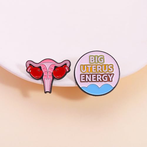 Image of Uterus Pin Medical Obgyn Pins Stethoscope Brooch Medicine Symbol Lung Brooch for Gynecologist Medical Doctors Nurse Gifts Jewelry