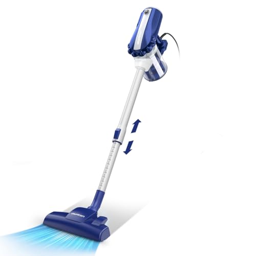 Aspiron Corded Vacuum Cleaner Powerful Suction Stick Vacuum Lightweight Bagless Canister Vacuum Cleaner, H13 HEPA Filter