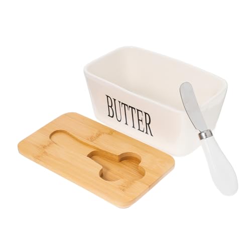 ULTECHNOVO 1Juego Cortar de Cerámica Madera de Almacenamiento Práctico y Portátil Cocina y Mantiene