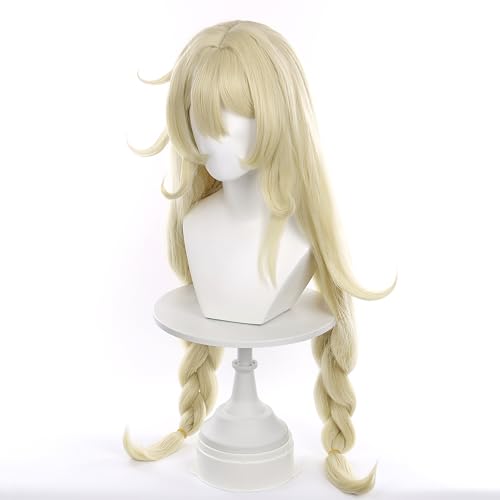 Image of Alice 90 cm / 35 in wig Suitable for game genshin Alice plait Synthetic hair with wig cap