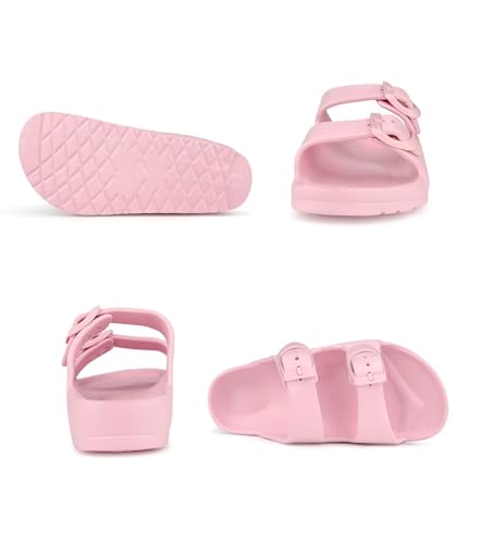 Image of Kids Slide Sandals Boys Girls Buckle Adjustable EVA Slipper Sandals