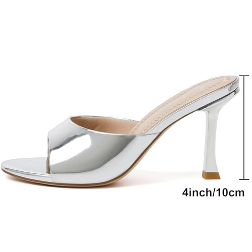 Image of Mostrin Kitten Heels for Women Round Toe Heels With Bow Vintage Mules Sexy Slip on Stiletto Backless Sandals for Party Daily