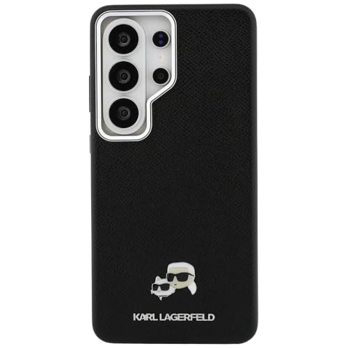 Image of CG MOBILE Karl Lagerfeld [Official Licensed], Protective Case Designed for Galaxy S26 Ultra |Magnetic System Full Wrapped Grained PU Leather with K&C Head Pin &Logo | Metal Camara Frame & Buttons