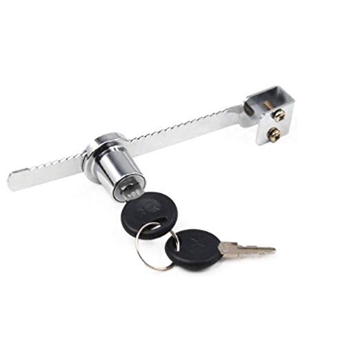 2 Pezzi Serratura scorrevole lama con chiavi tono