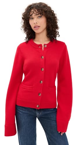 Good American Women's Button Front Knit Cardigan