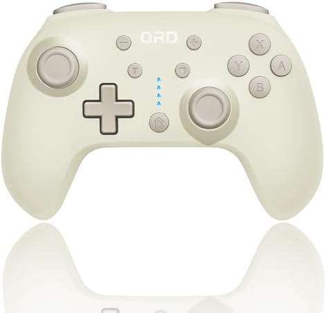 （17:00時点） QRD Junior E5 ゲームパッド、ポケットサイズミニコントローラ かわいい、Switch 2/Switch Lite,OLED/PC/Android/IOSに対応、白