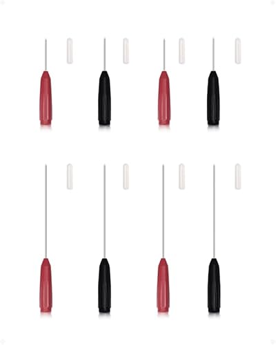 BOCEUC Electrical Back Probe Needles, 8pcs Back Probe Kit Automotive for Instrument Parts Accessories 2mm Socket Test Leads Diameter 0.7mm Pins Fine Tester Puncture