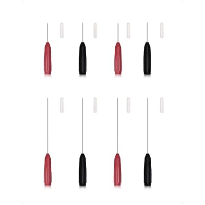 Electrical Back Probe Needles, 8pcs Back Probe Kit Automotive for Instrument Parts Accessories 2mm Socket Test Leads Diameter 0.7mm Pins Fine Tester Puncture