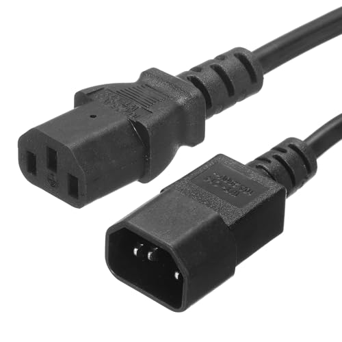 Cable de extensión C14 a C13 de 2.5mm² que soporta 10A 250V para portátil y electrónica