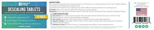 Tablets Descaling para Jura, Miele, Bosch, Tassimo Espresso Machines e Miele Steam Fornos da Essenti