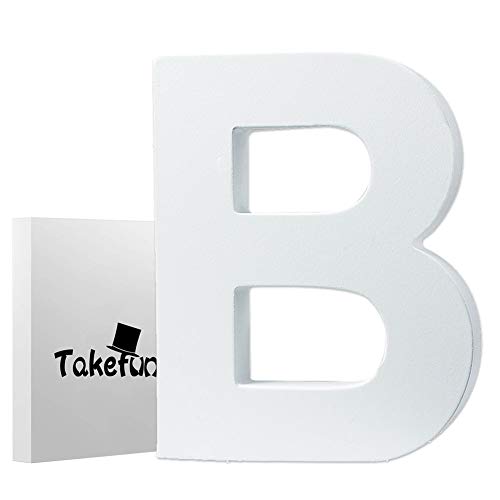 Takefuns Wooden Hanging Wall Letters AZ White Decorative Wall Letter