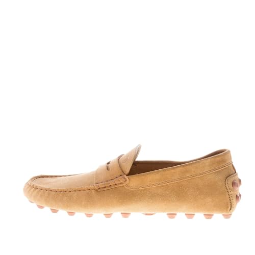 Codice: XXM52K00640RE0S415 Tod\'s Uomo Mocassino Gommino Bubble in camoscio Marrone con Mascherina Color Marrone Size 44 EU (UK 10)