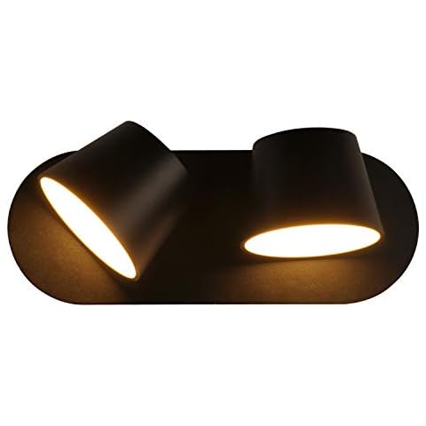 BarcelonaLED Wandleuchte, Aluminium, schwarz, moderne Innenleuchte Cover