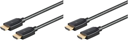 Image of Monoprice Ultra 8K Premium High Speed HDMI Cable - 8 Feet - Black | 48Gbps, 8K@60Hz, Dynamic HDR, eARC - DynamicView Series (Pack of 2)