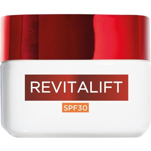 L'Oréal Paris Crema Viso Giorno Revitalift SPF30, Per Tutti i Tipi di Pelle, Azione Rassodante, Pelle Rimpolpata e Idratata, Con Complesso Elasti-flex e Pro-Retinolo A, 50 ml