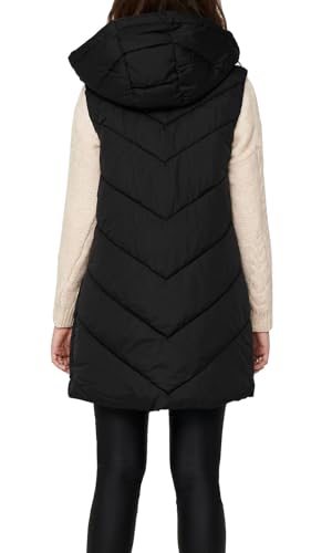 JACQUELINE DE YONG Damen Jdyskylar Otw Noos Padded Hood Waistcoat Jacke, Black 2, L EU