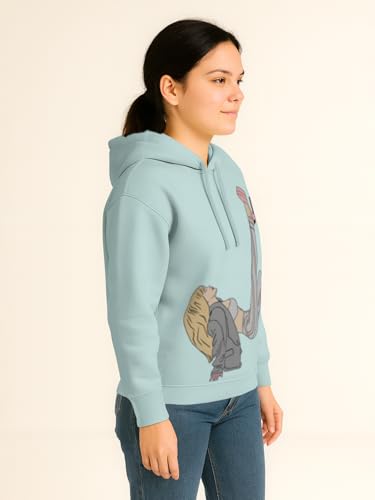 Image of HELLCAT Trendy Cotton Blend Hoodie for Women | Stylish Winter Hooded Sweatshirt for Women