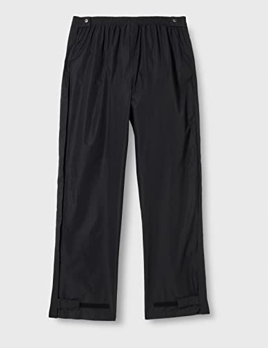 CMP - Regenfeste Damenhose mit durchgehenden seitlichen Reißverschlüssen, Schwarz, XS