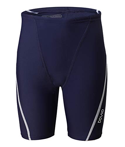 Dovio Boys' UPF 50+ Swim Jammer Youth Quick Dry Athletic Training Swimming Short(DOK505NAVY-S)
