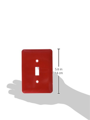 Plaque de finition interrupteur rouge tomate solide 3drose cache prise mural - 3