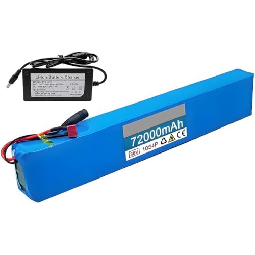 Batteria Agli Ioni Di Litio Per Bici Elettrica Da 36 V 75 Ah 10S4P BMS Integrato Per Motore Per Bicicletta Da 200-1200W Con CaricabatteriaXT30