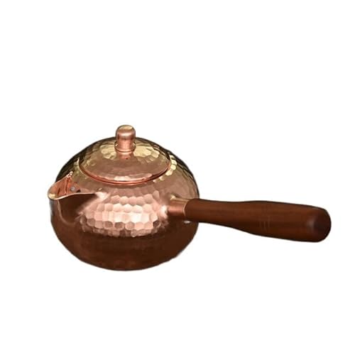 WDZDS Tetera Hecha a Mano de Color Bronce Retro de 200ml, Tetera de Cobre para Estufa, Tetera turca Pura para Estufa, Tetera de Cobre para Estufa