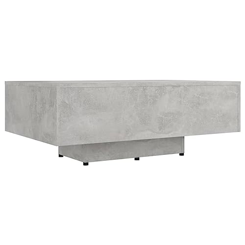 vidaXL Tavolino Salotto Grigio Cemento 85x55x31 cm Legno Multistrato