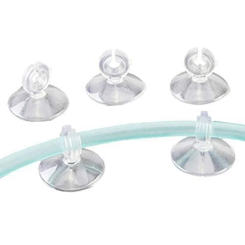 FROVOL 10 Stück Aquarium-Saugnäpfe für Aquarien, Schlauchpumpe, Sauerstoff, geteilter Schlauch, Saugnapf, für 4/6 mm Luftöffnung, Standard-CO2
