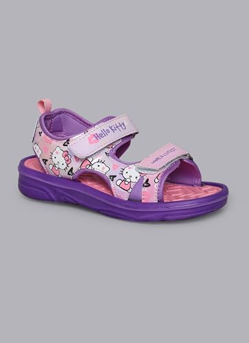 Image of Kidsville Official Hello Kitty Printed Sandals for Girls, Lightweight sole, Waterproof, Comfortable Indoor and Outdoor Footwear for Kids