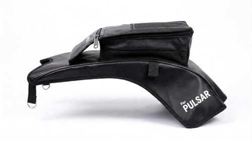 Image of Bike Tank Cover for Pulsar | Premium Motorcycle Tank Bag - Dual Compartment & Expandable Storage