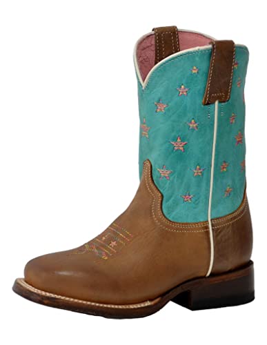 Brown Leather Girls' Boots by Roper Apparel & Footwear