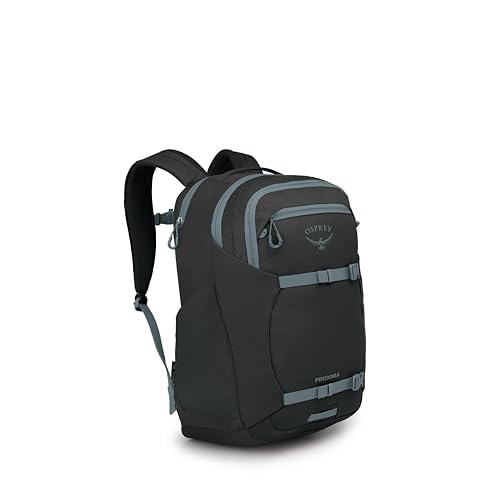 Image of Osprey Proxima 30L Campus Laptop Backpack - Everyday Bag with Tech Storage, Bottle Pockets & Comfortable Carry, Black-Shale Grey