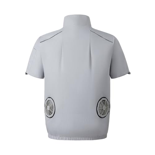 Camisa de refrigeración de doble ventilador para trabajar fresco bajo el sol del verano 5