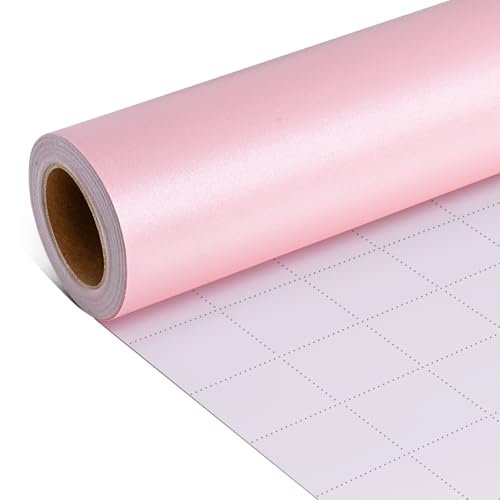 Pink Wrapping Paper Roll 43cm*10m Kraft Birthday Wrapping Paper Luxury Matte Gift Wrap for Baby Shower Party Wedding Christmas Festive Decorations Retirement Engagement Valentines DIY Crafts