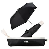 Wpc. 日傘 オールウェザーパラソル ブラック 《遮光率100%・UVカット率100％・UPF50＋・晴雨兼用》 親骨50cm レディース スリム コンパクト シンプル 無地 パステル 女性 メンズ 通勤 通学 RAH-2305-FP