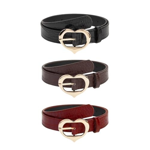 Fashion Hot Girls PU Belt With Heart Buckle Waist Belt Fashion Enthusiasts Belt Coat Dress Female Wide Formal Waistband Pu Wa3