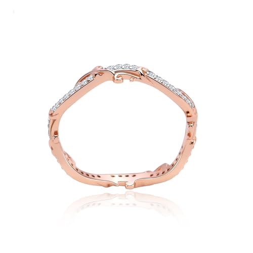 Rose Moissanite Eternity Wedding Band, S925 Sterling Silver Moissanite Promise Eternity Memorial Ring for Women3