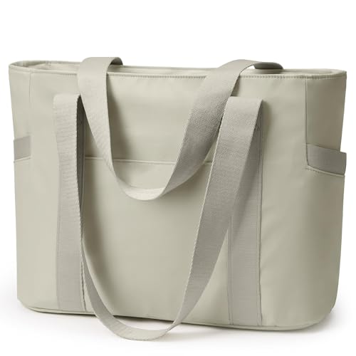 KALIDI Shopper Tasche Damen Handtasche Groß Arbeitstasche Uni Tasche Damen-Shopper Tote Bag Grau FüR Arbeit, School, BüRo, Schule