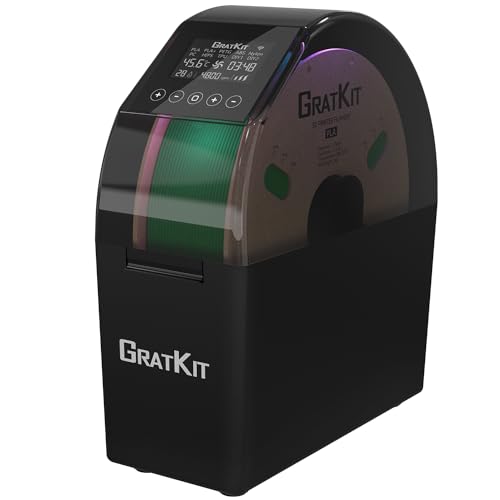 Gratkit Firefly Caja Secadora de Filamento,controlada por la aplicación Tuya, la temperatura puede alcanzar los 70 ℃, Puede secar eficazmente la mayoría de los filamentos de impresión 3D