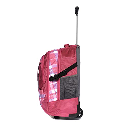 WIRES School bag 3 PCS set All in One 2 WHEEL Rolling Backpack Incloude Pencil case, Lunch bag and trolley backpack UNISEX