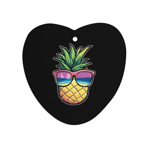 Pineapple Car Air Freshener Hanging Aromatherapy Tablets for Car Accessories Love form