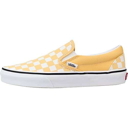 Vans Vans Classic Slip-On™ (Checkerboard) Flax/True White Men's 4.5, Women's 6 Medium