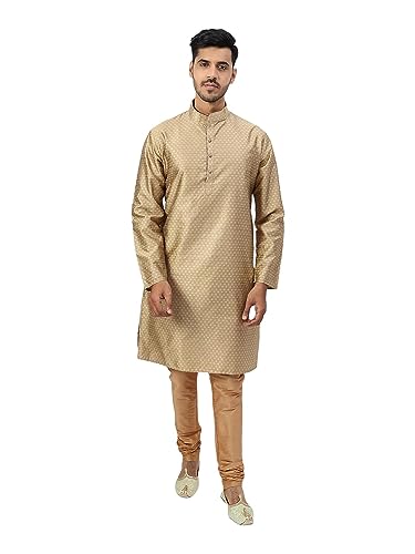 Image of Silk Blend Men's Kurta Pyjama Set /Kurta Pajama for Men