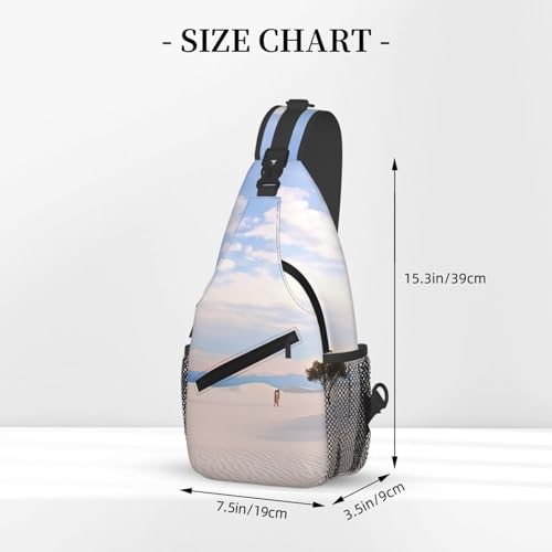 Bolsa Cruzada Unisex Negra de Poliéster para Viaje miniatura 2