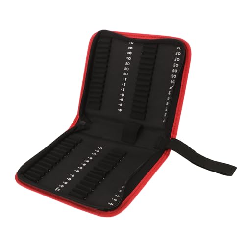 VOSAREA Bolsa de armazenamento de brocas de tecido Oxford com alça com zíper bolsa de ferramentas portátil organizadora para itens de hardware estojo de transporte durável para mecânicos e