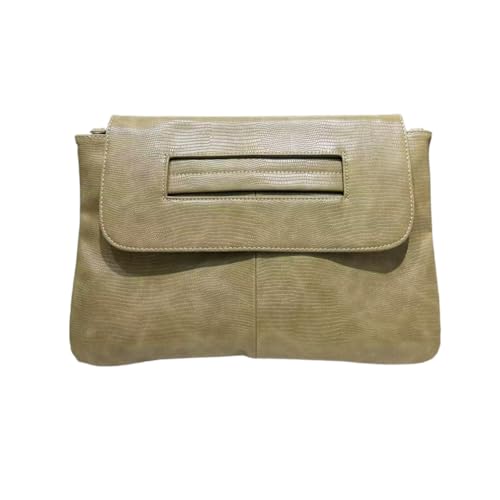 Image of Women Classic Crocodile Pattern Faux Leather Clutch Purse Oversized Female Shoulder Bag Messenger Handbag
